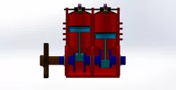 2 stroke engine parts assembly