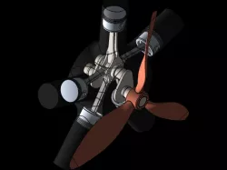 5 Cylinder Radial Engine