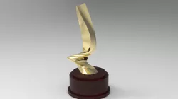 Asymmetrical Award Crest