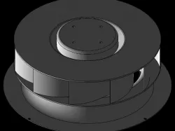Backward curved centifugal fan