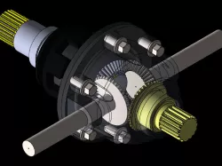 Car differential gear box
