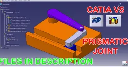 Catia V5 - DMU - Kinematics - Revolute Prismatic Joint