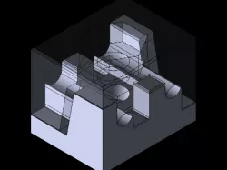 Compound bow fixing cube for arrow rest (3d printing)
