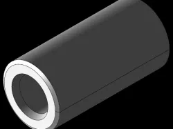 Cylindrical spacers pass through not threaded 2.7 x 5 mm