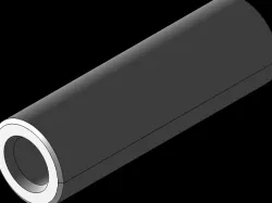 Cylindrical spacers pass through not threaded 4.3 x 8 mm