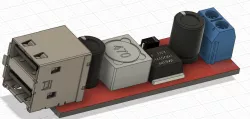 DC-DC step-down converter with dual USB