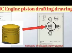 Detail Drawing of IC Engine Piston