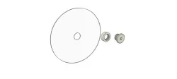Disk/CD/DVD Wheel LEGO Technic Axle Adapter