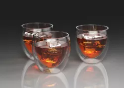 Double walled glass