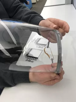 Face Shields with 3D-Printed Visors