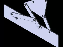 Four bar mechanism model