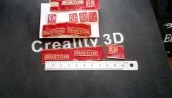 g gauge 3d printed makers name plate for garden railway trains