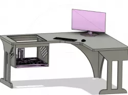Gamer Table L Desk-PC