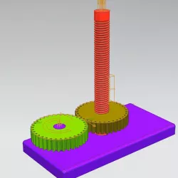 Gear and Screw bar Motion in NX-12