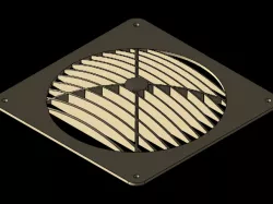 Grille de ventilation pour ventilateur