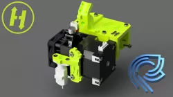 HevORT - X Carriage Mount for E3D Hemera