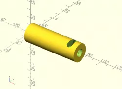 How to mill a radial slot in a tube