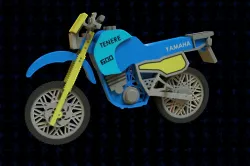 Laser-Cut Yamaha Bike Wooden Toy