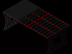 Light portable table