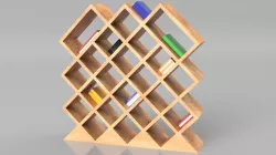 Modern Bookshelf Storage Unit