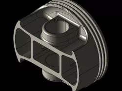 Motorcycle piston