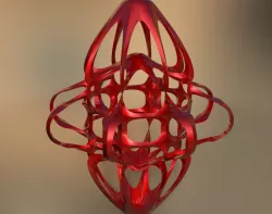 Octahedron derived emergent organic shape 10