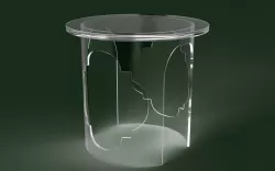 P1 Acrylic Round Table