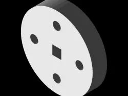 pitsco gear to 1/8 shaft converter