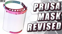 PRUSA Covid-19 / Coronavirus Face Shield With Integrated Folding Detent Strap