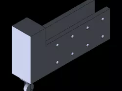 Square telescoping pneumatic arm