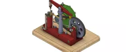 Steam Engine with Horizontal Beam