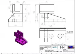 Study CAD CAM - Modeling Practice Drawings 144