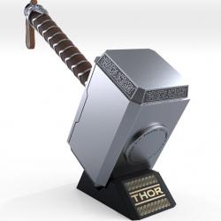 Free STL file Iman martillo de Thor Mjolnir 👾・3D printable