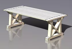 trestle table