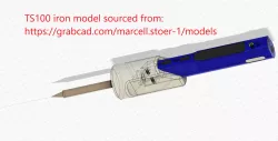 TS-100 solder iron ergonomic collar