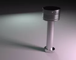 Two stroke piston diesel engine