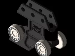 UNIBILT 20225-1 Enclosed Track Trolley