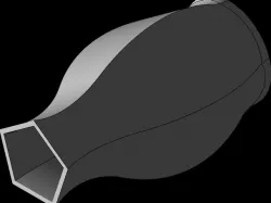 Vase fünfeckig - pentagonal vase