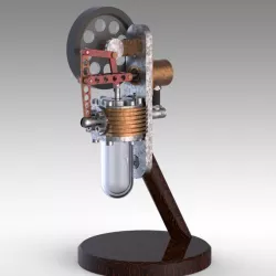 Vertical Sterling Engine