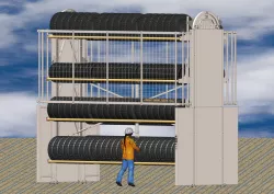 VERTICAL TIRE STORAGE CAROUSELS