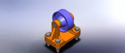 wheel with a rotation system on polyamide