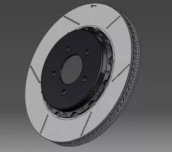 Wilwood Brake Rotor Assy Corvette C7 GT72 REAR-LH---SpaceClaim Model