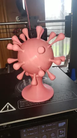 3D printable Coronavirus based on model by FredSWUG