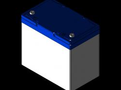 Batería 12V-12Ah, 3D CAD Model Library