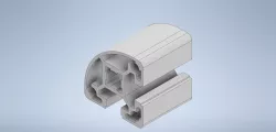 6060-8 Half Rounded Aluminium extruded Profile