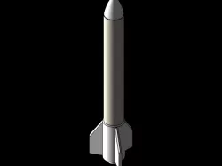ABS 3D printed model rocket
