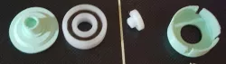 Ball Bearing Race holder - inner and outer clips with fixing cap