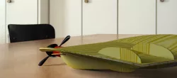 Balsa wood-foam composite flying saucer design