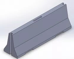 Barrière en béton, road barrier