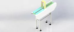 Belt conveyor with camera inspection